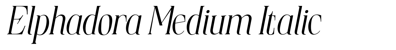 Elphadora Medium Italic